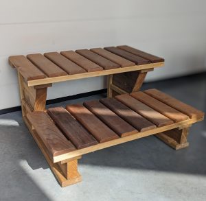 marches pour spa bois