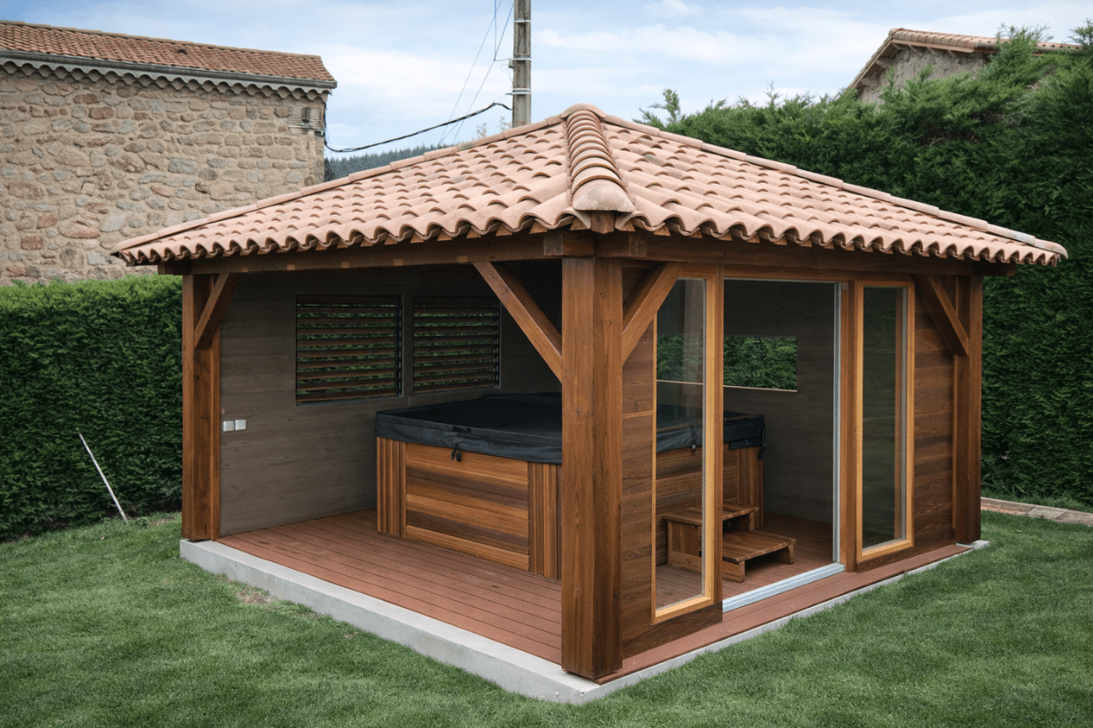 Spa extérieur dans une dépendance SAPPHIRE SPA